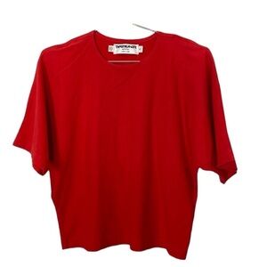 Vintage Bold Red Short Sleeve Crew Tee